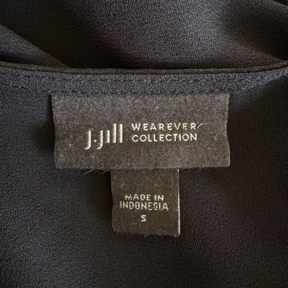 J. Jill Wearever Sheer Tie Front Dolman Sleeve Mid Length Cardigan Cover Up Sz S - Picture 6 of 8